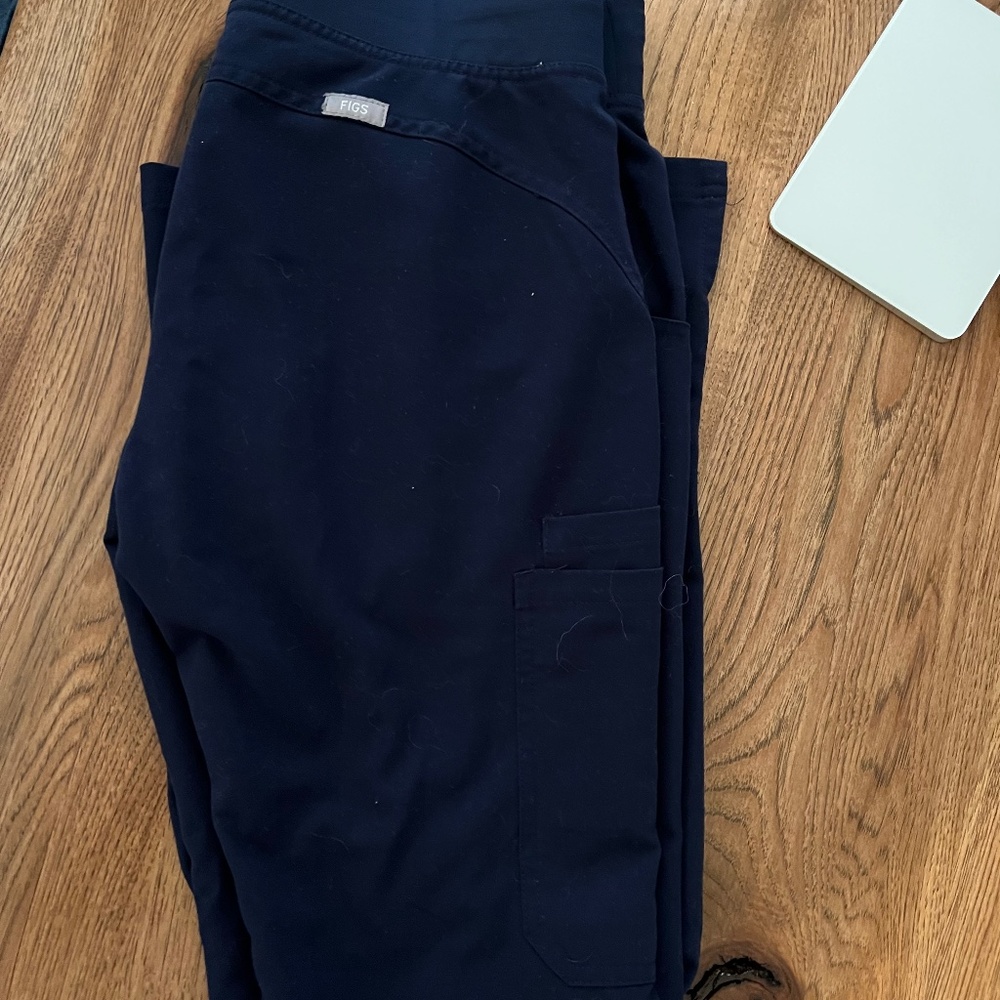 Kade™ Cargo Scrub Pants - figs navy blue size XS